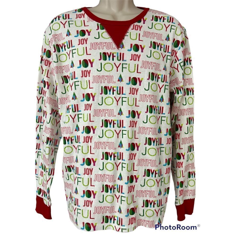New Wondershop Joyful Long Sleeve Pajama Top Men's